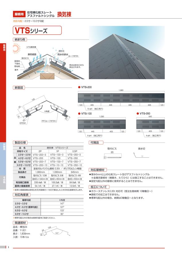 ヨネキン換気棟5本 住宅建築資材と金物通販の【匠の一冊】 / ヨネキン【住宅用化粧